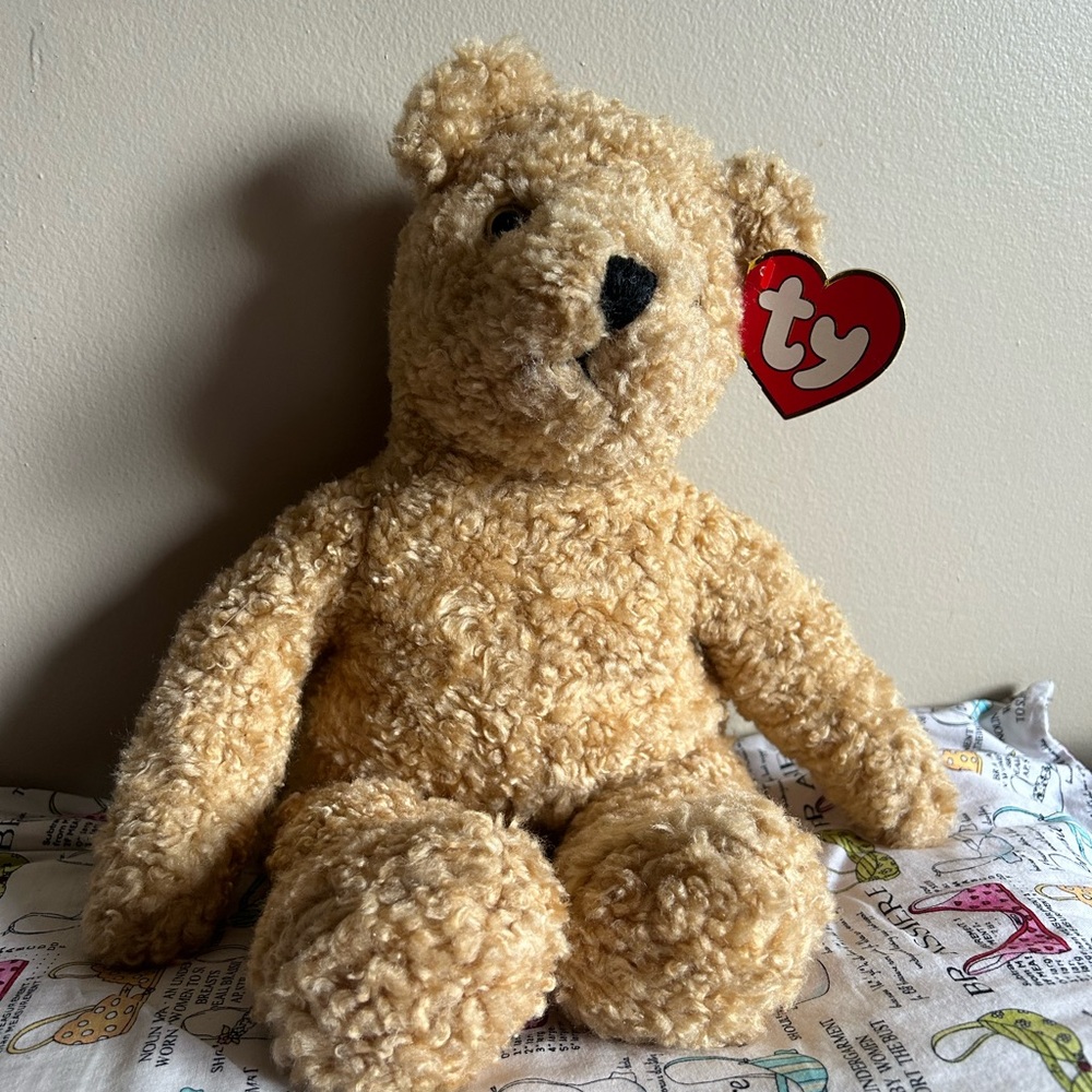 Ty Beanie Buddy “Curly” the Teddy Bear 1990